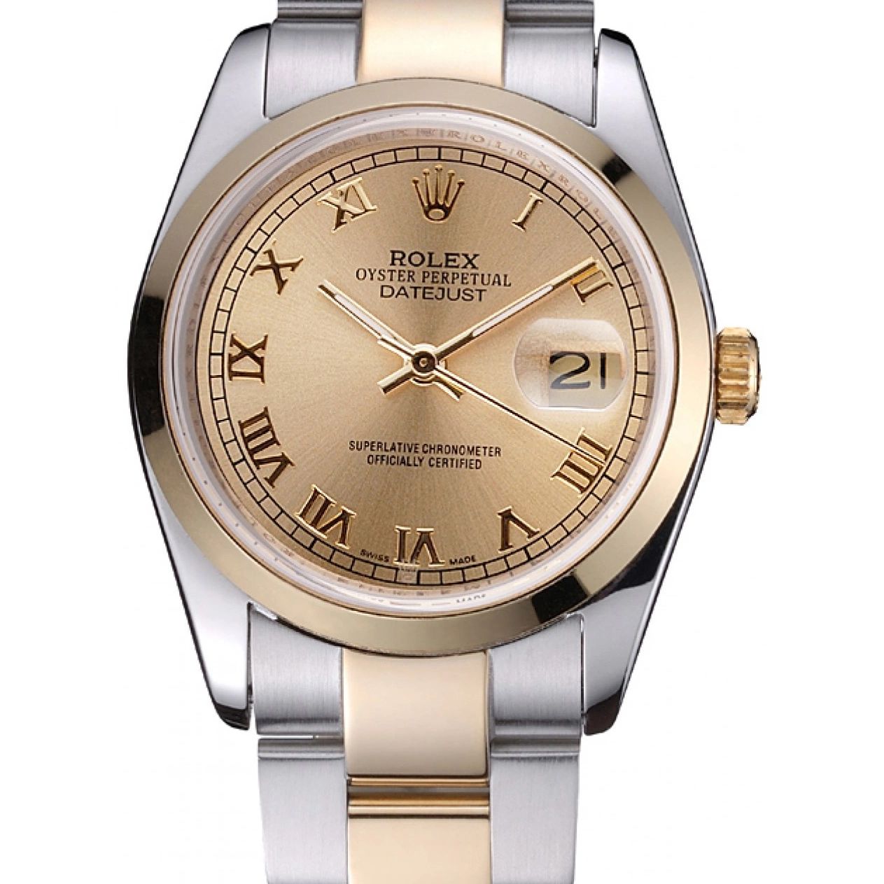 And 622265 Dial Datejust Case Gold Steel Rolex Stainless Gold 0825